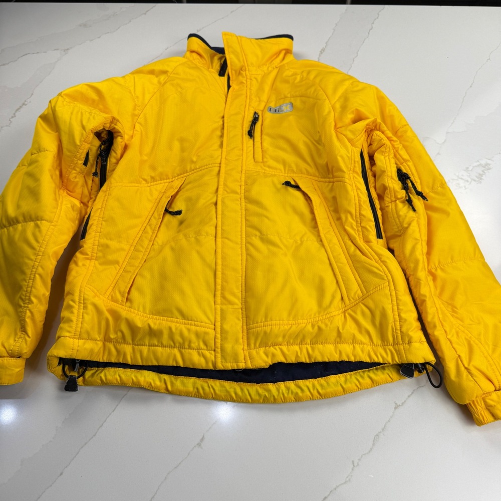 RLX Polo Sport Women's Yellow Puffer Jacket Ski Snowboard Size M